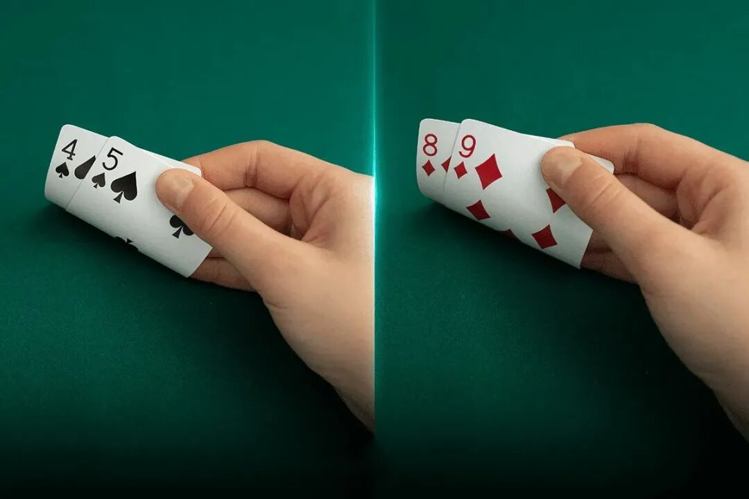 德州扑克这两种情况下，同花54比同花98更好