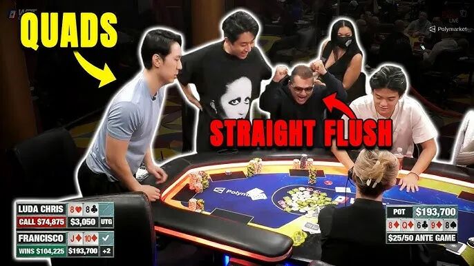 倒霉四条8撞上致命同花顺，痛失6位数底池还没Bad Beat奖